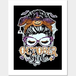 Spooky Girl Autumn Posters and Art